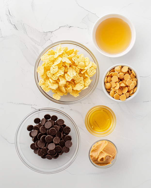 No-bake Peanut Butter Corn Flake Treats