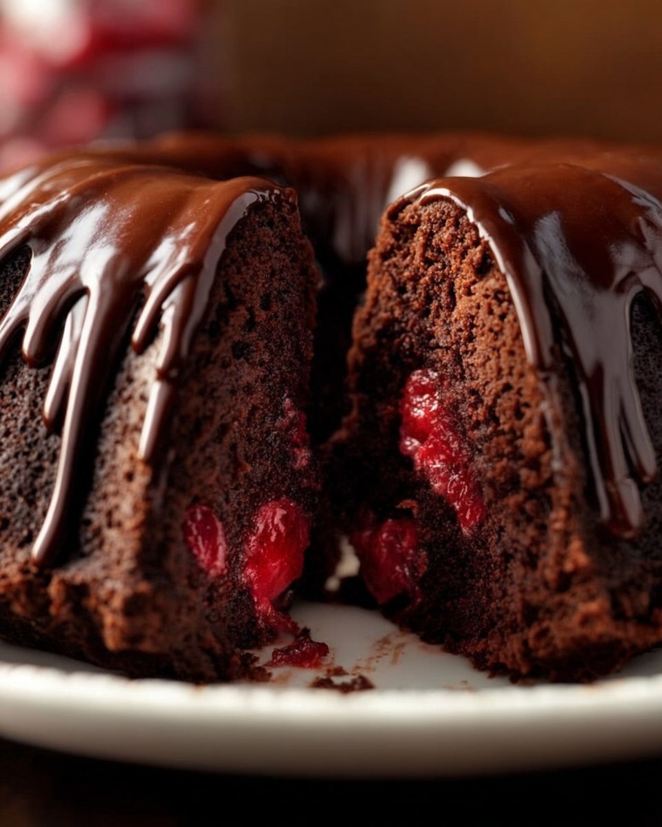 Chocolate-Cherry Bundt Cake