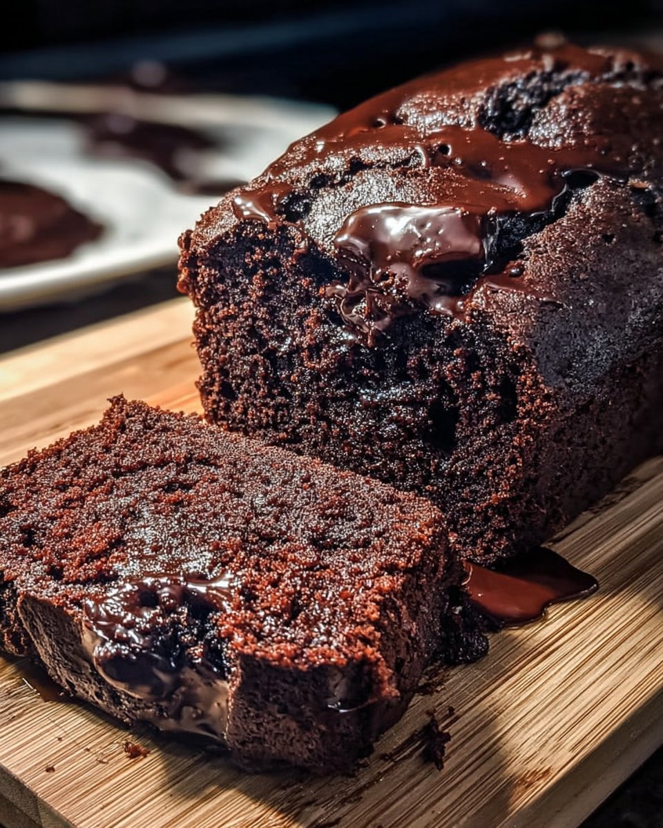 Hot Fudge Brownie Bread