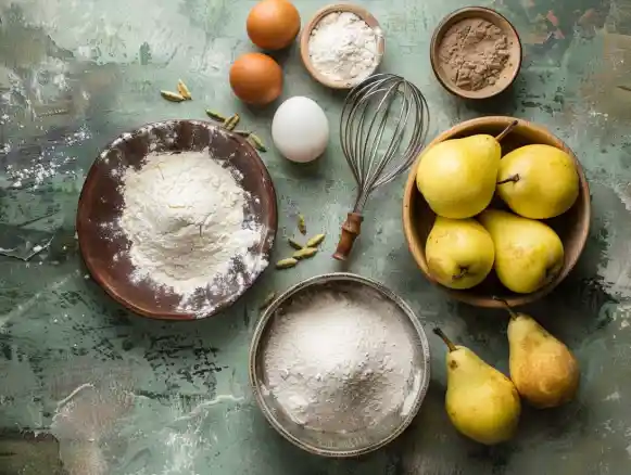 Pear Cardamom Bundt Cake