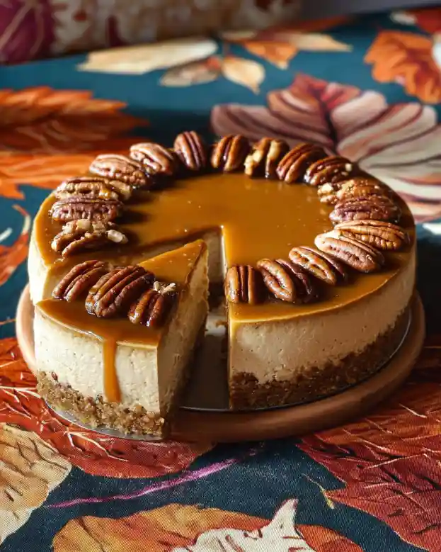 Pecan Pie Pumpkin Cheesecake