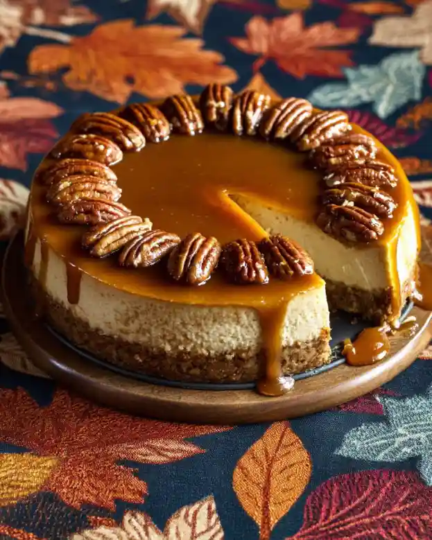 Pecan Pie Pumpkin Cheesecake