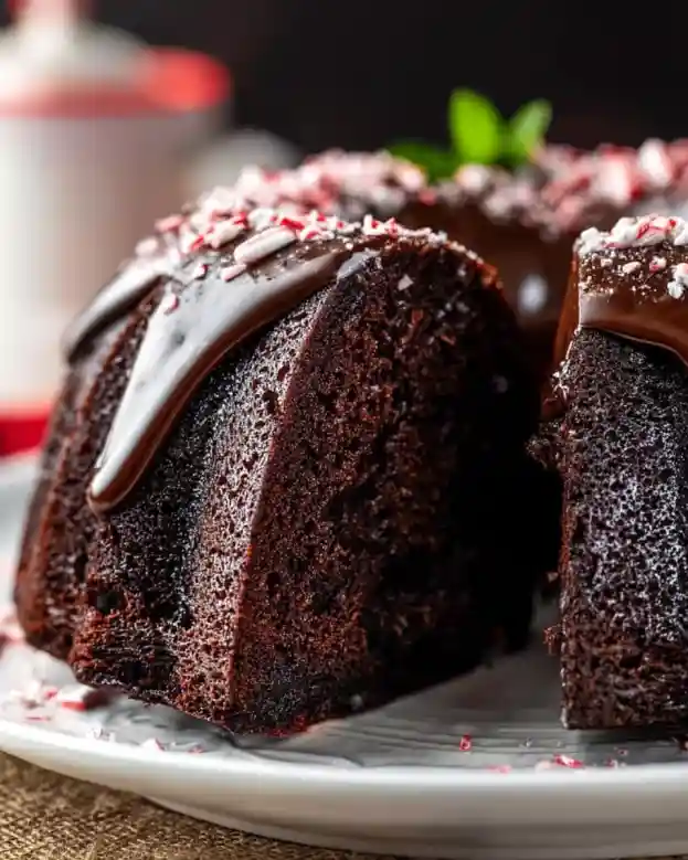 Peppermint Chocolate Bundt Cake