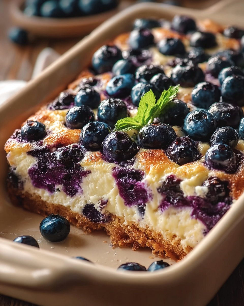 Blueberry Cottage Cheese Breakfast Bake – High-Protein & Delicious!
