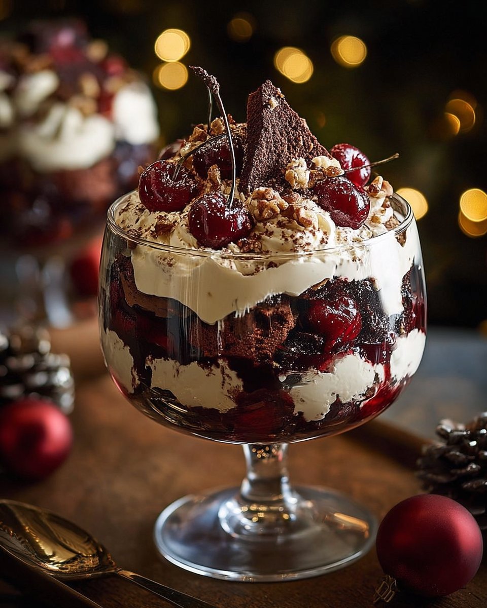 Black Forest Trifle for Christmas