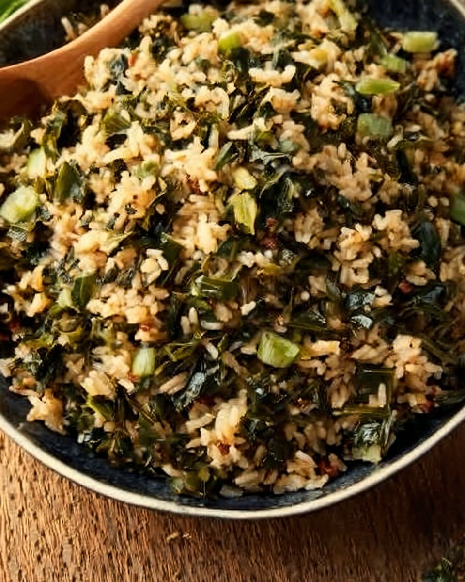 Dirty Rice with Collards and Leeks {vegan and gluten-free}