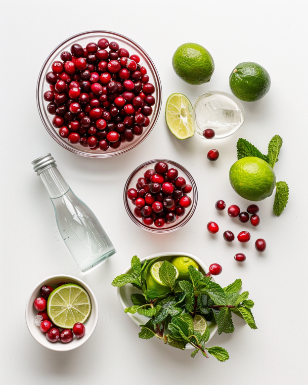 Quick Christmas Cranberry Spritzer