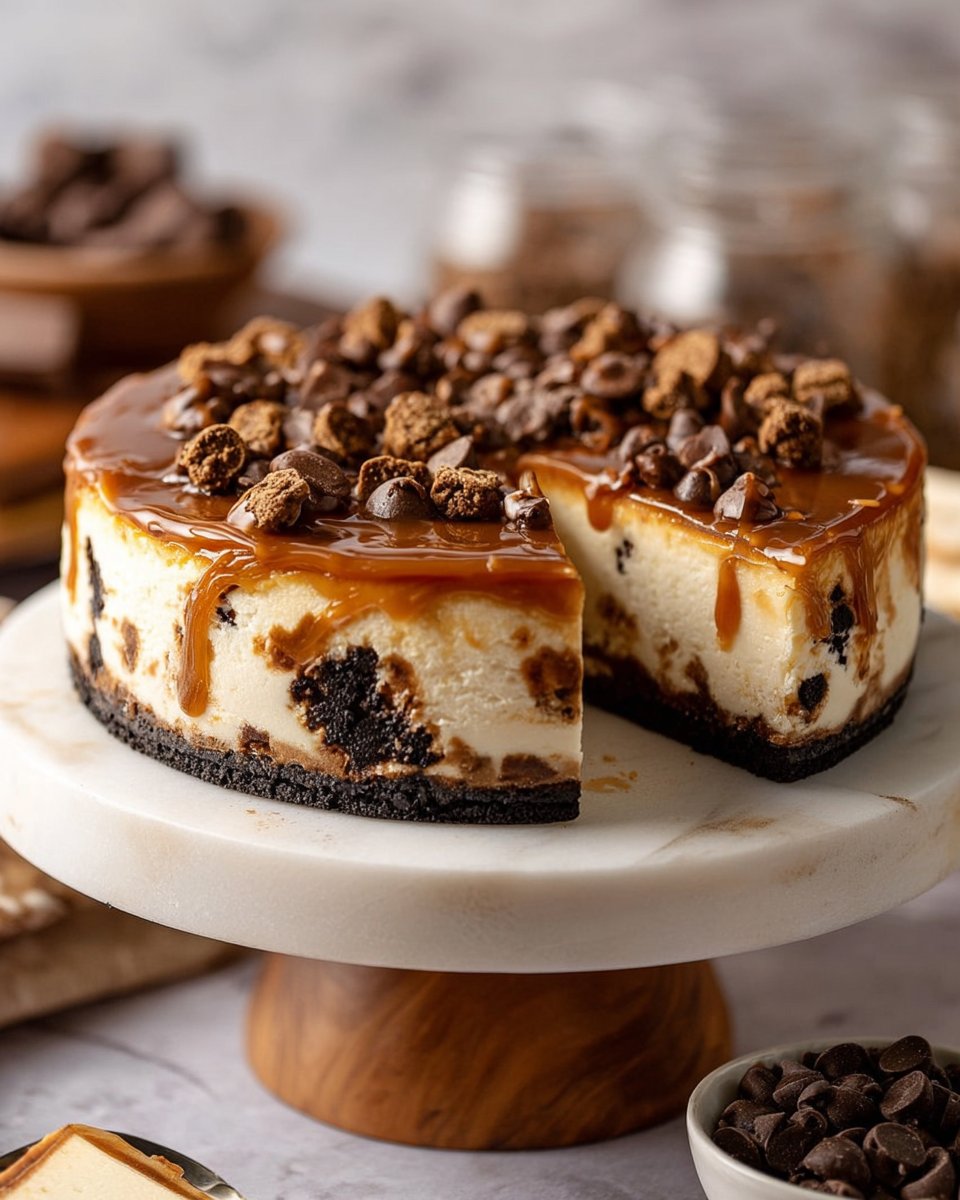 Chocolate Chip Cookie Dough Cheesecake