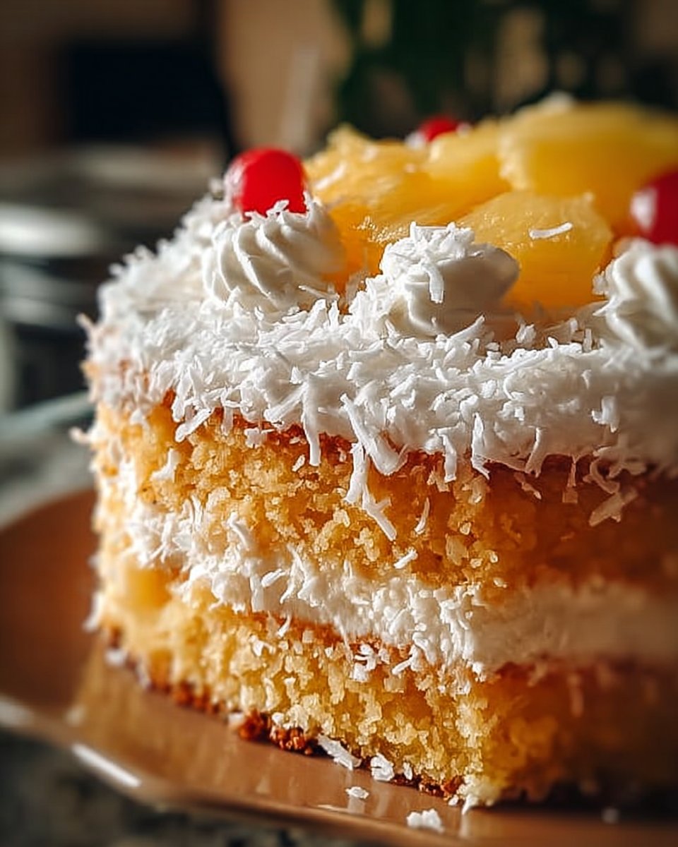 Pineapple Coconut Dream Cake