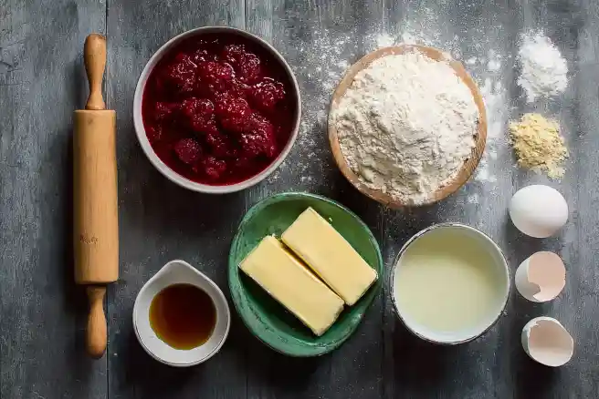 Raspberry Thumbprint Cookies
