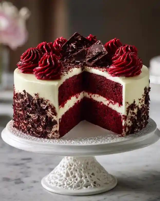 Red Velvet Cheesecake Layer Cake