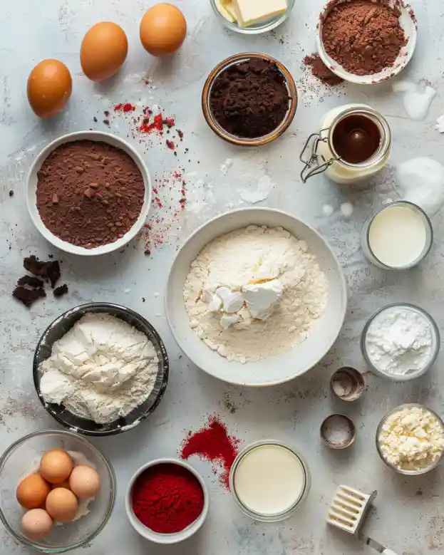 Red Velvet Thumbprint Cookies