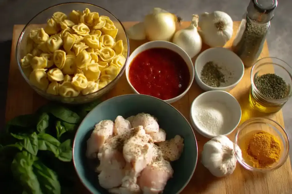 Slow Cooker Chicken Tortellini Soup
