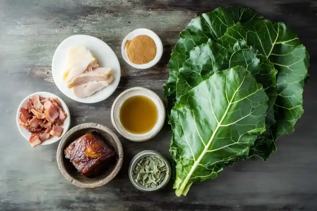Southern Collard Greens with Smoked Turkey and Bacon