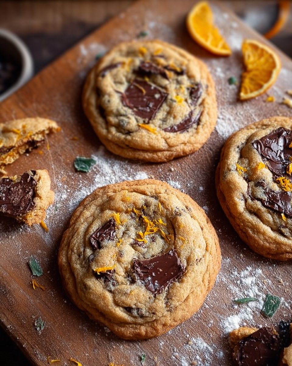 Dark Chocolate Orange Cookies