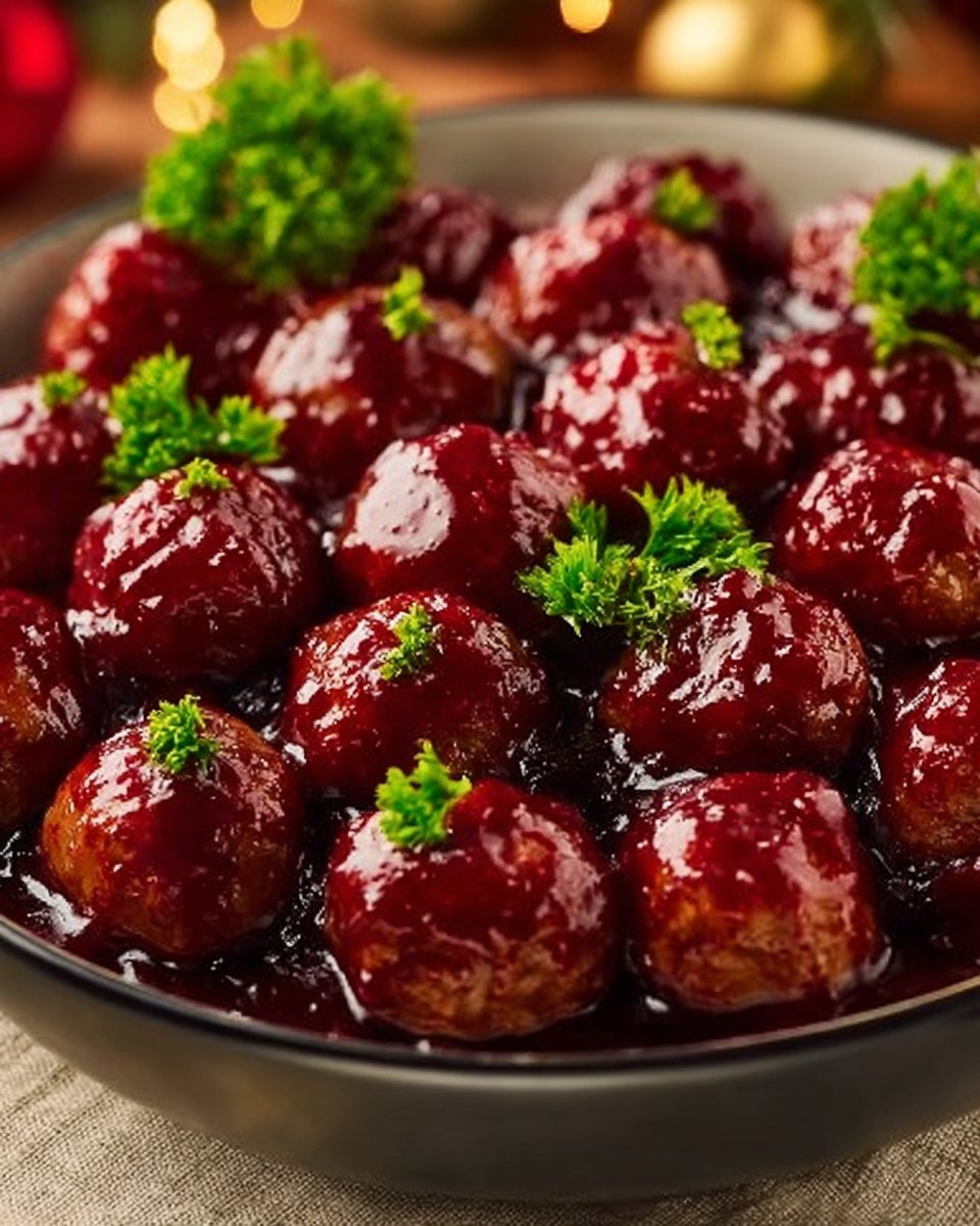 Christmas Cranberry Meatballs