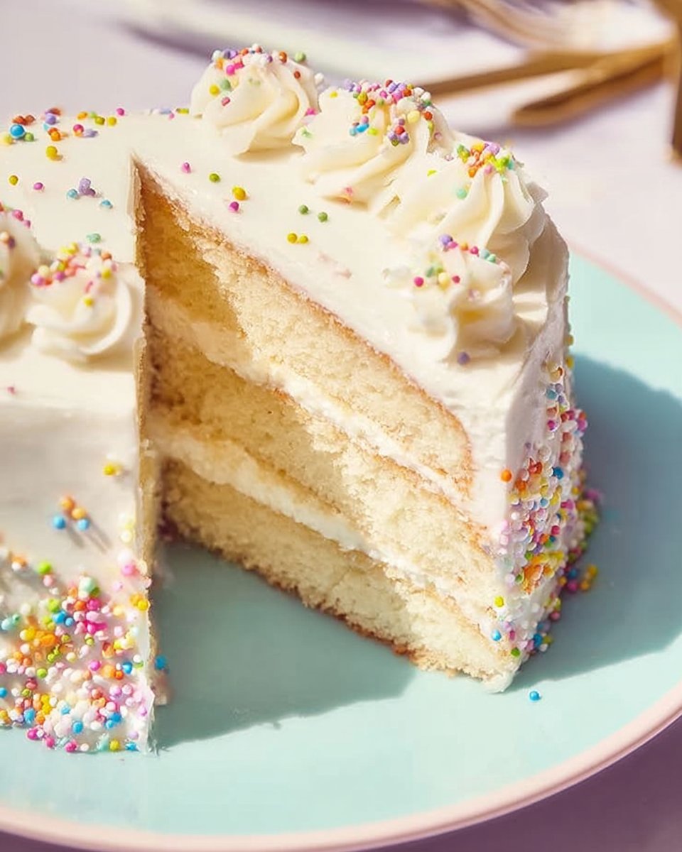 Vanilla Cake with Vanilla Buttercream