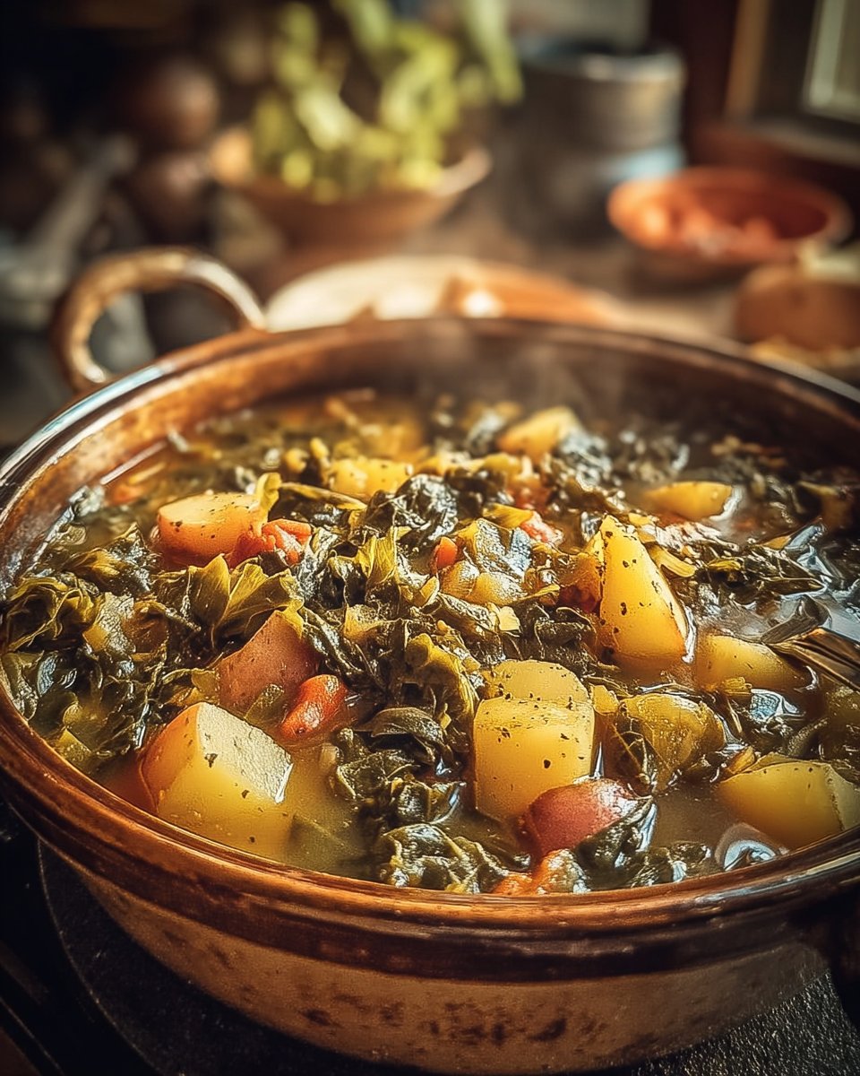 Southern Collard Green Potato Stew