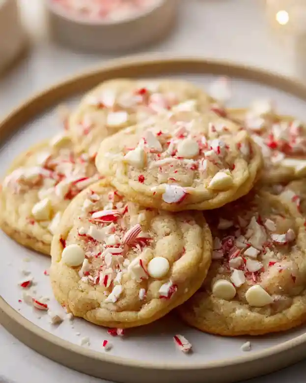 White Chocolate Peppermint Cookies