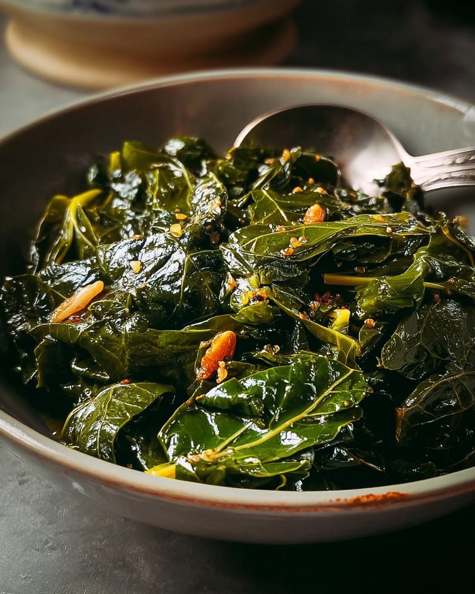 Miso Butter Collard Greens