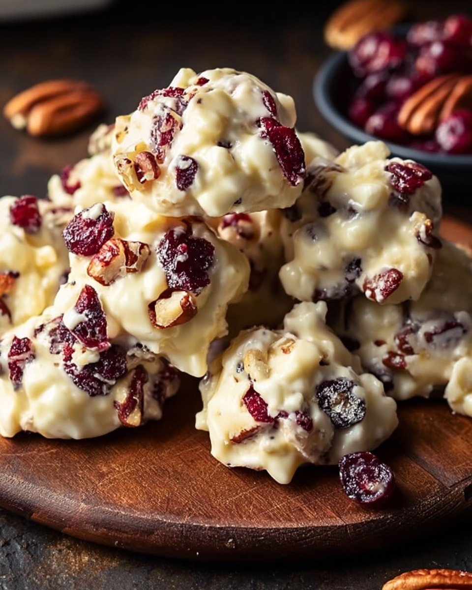 White Chocolate Cranberry Pecan Clusters