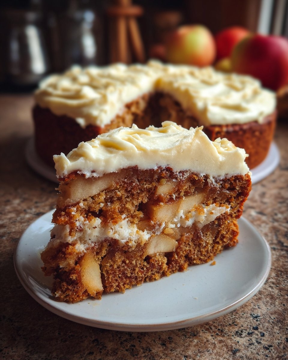 Irresistible Fresh Apple Cake with Dreamy Cream Cheese Frosting
