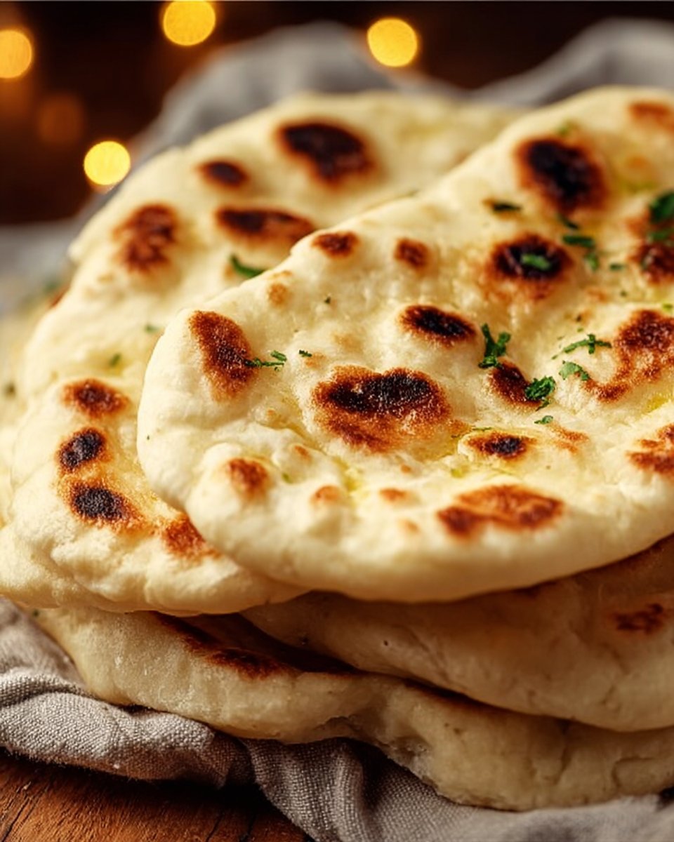 Simple 2 Ingredient Greek Yogurt Naan