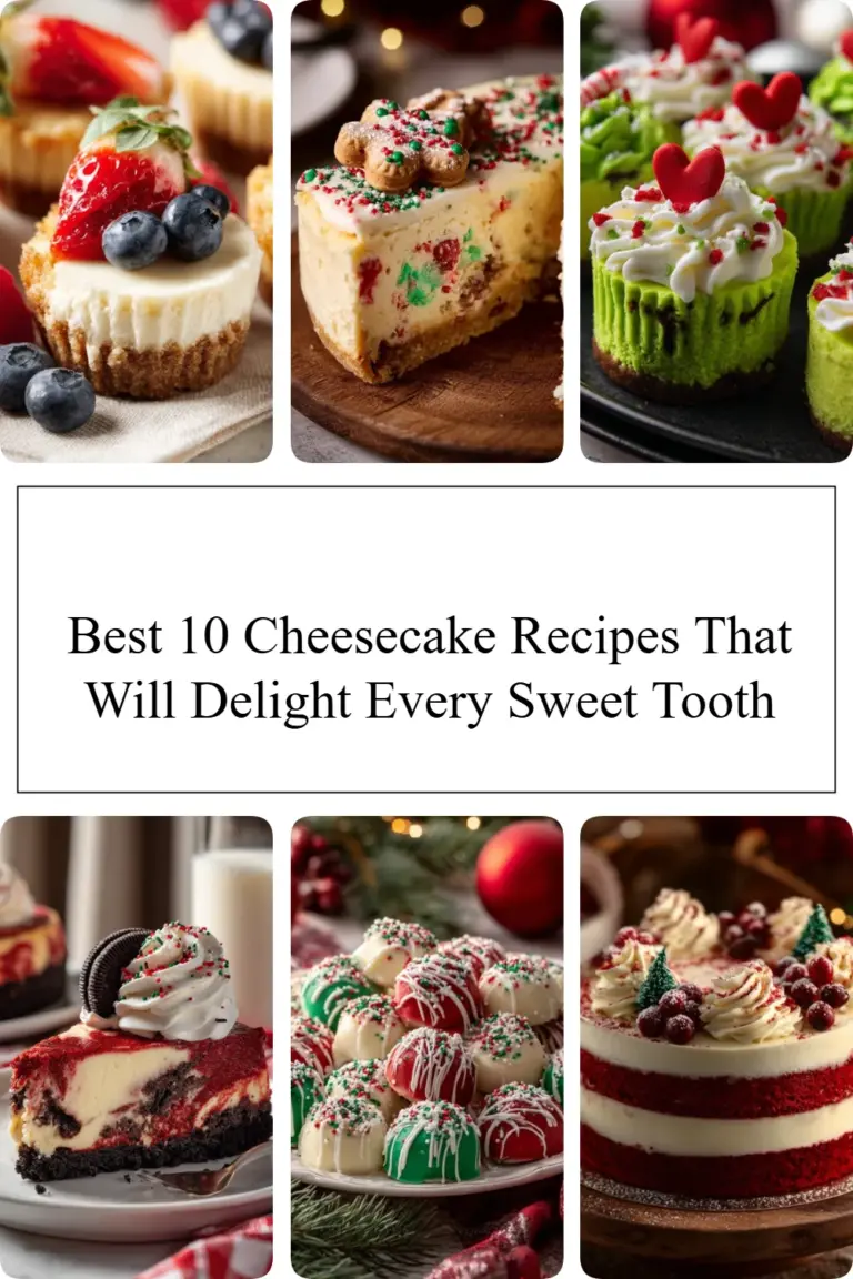 Selection of the best cheesecake recipes for every sweet tooth