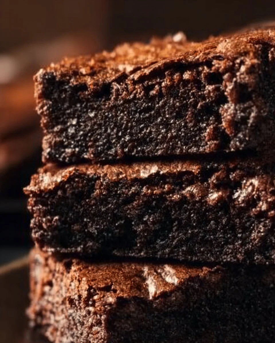 Delicious best-ever 5 ingredient brownies on a plate