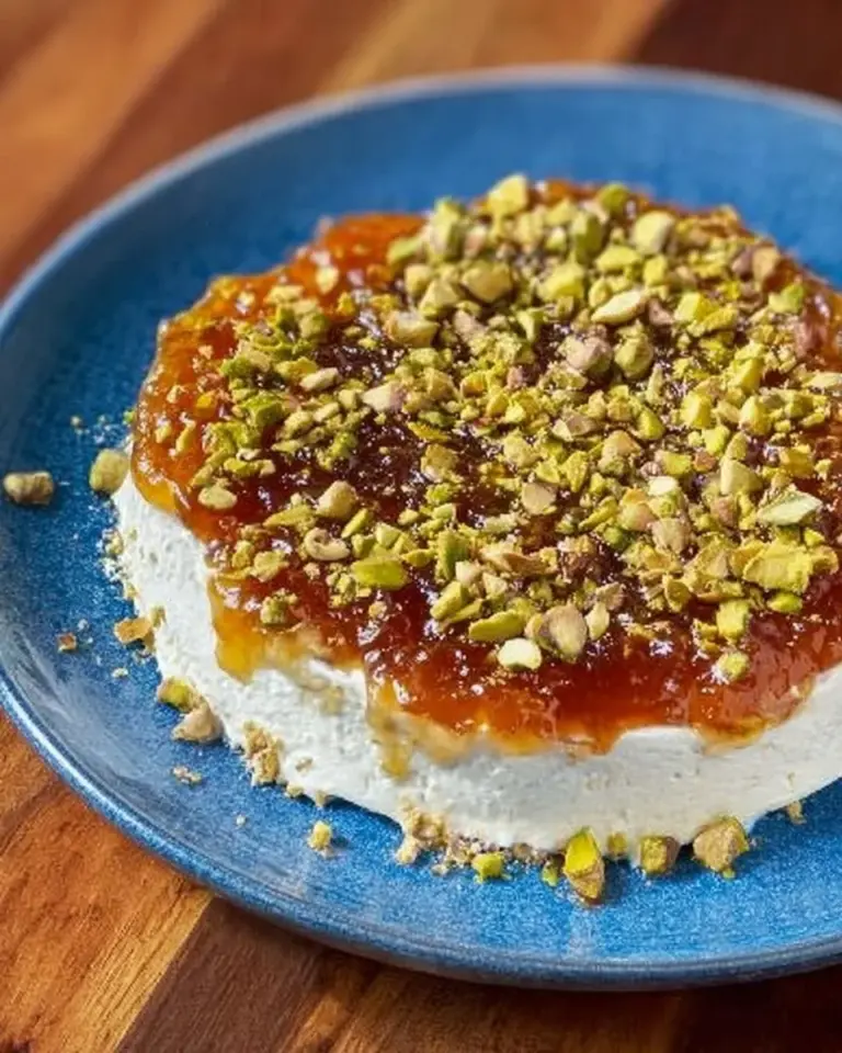 Boursin cheese and fig dip served in a bowl with crackers and fruits