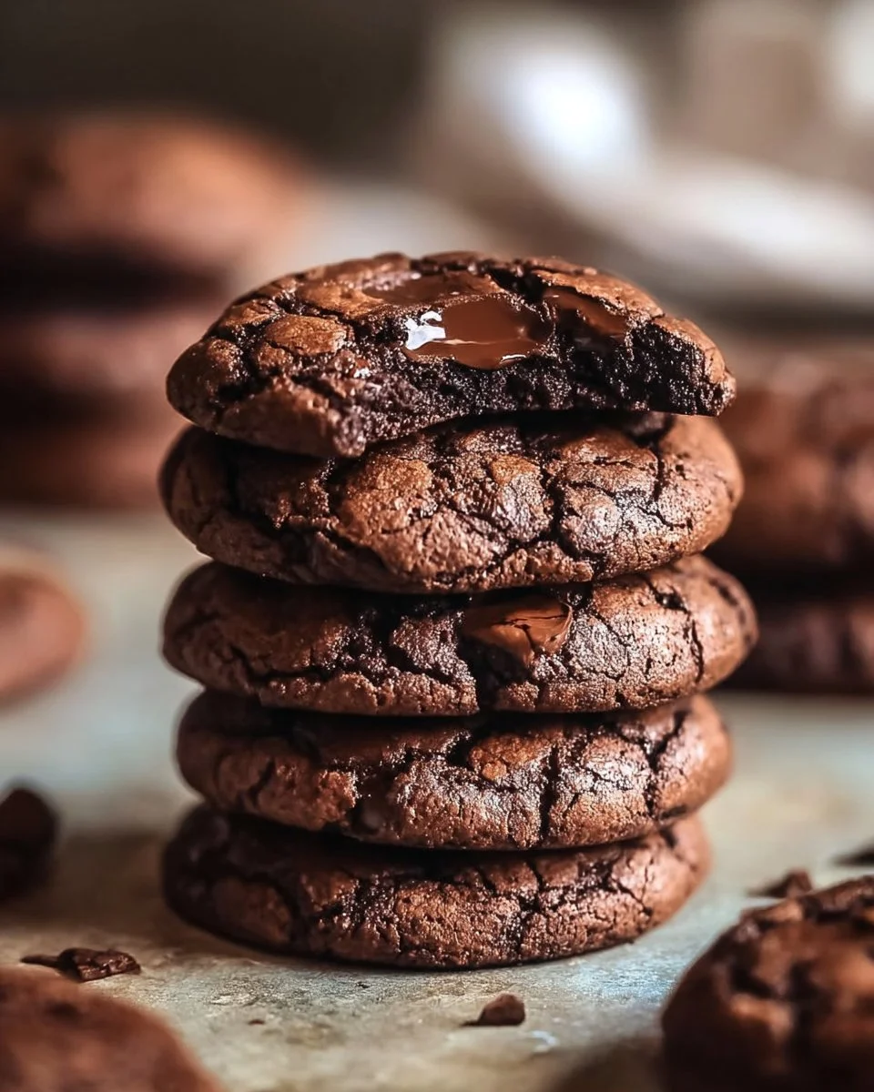 Delicious brownie cookies with rich chocolate and chewy texture