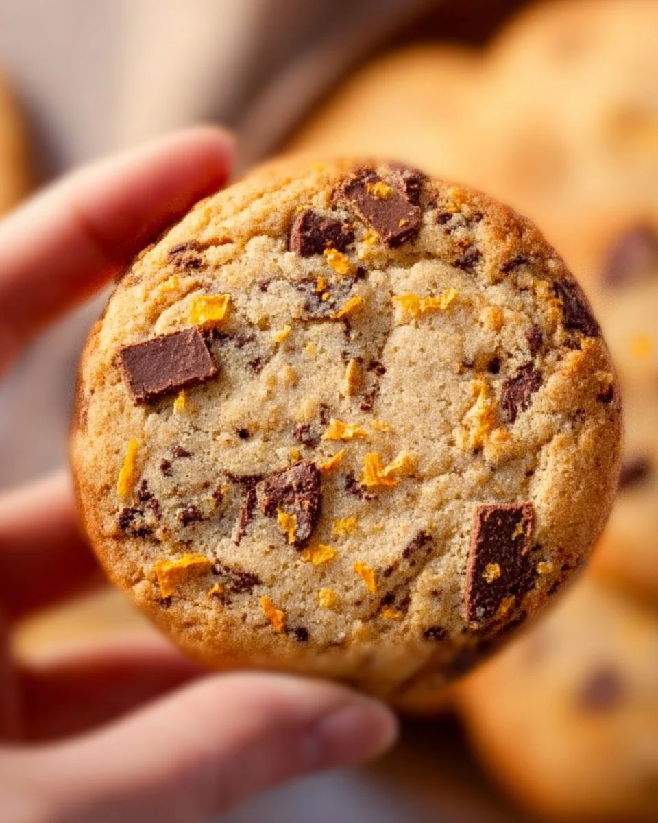 Delicious Chocolate Orange Shortbread Cookies with a chocolate and citrus flavor.
