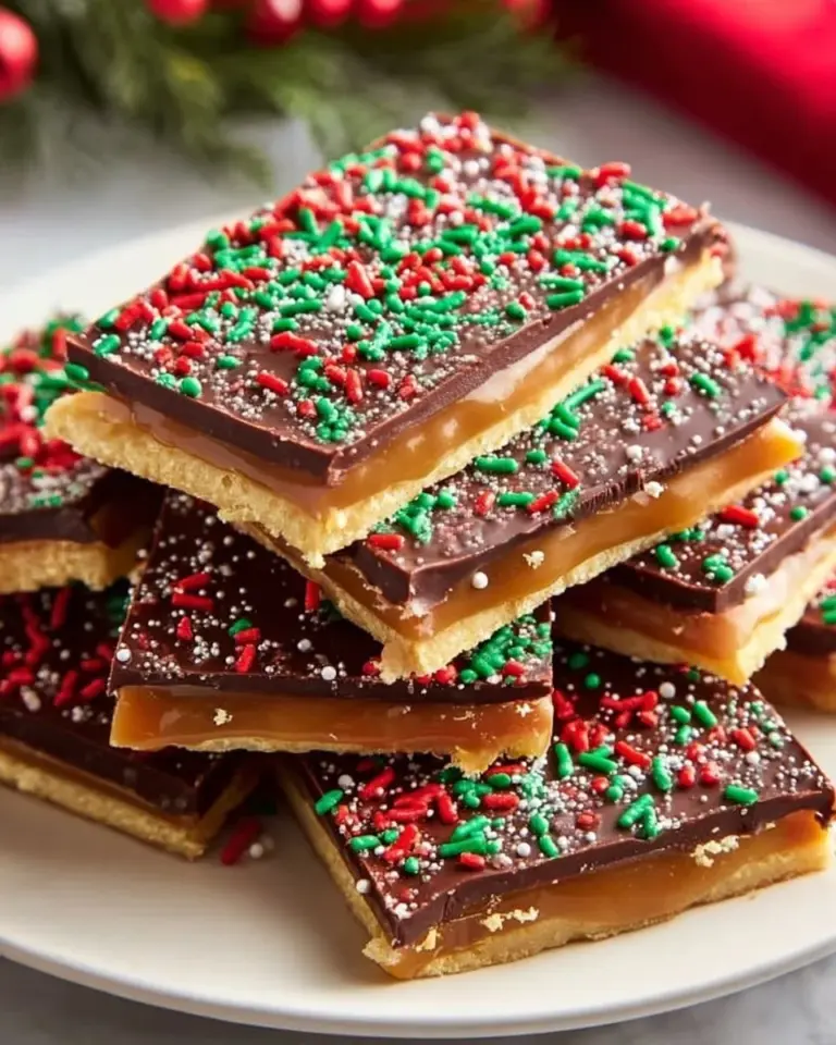 Delicious homemade Christmas Crack candy prepared for the holiday season.