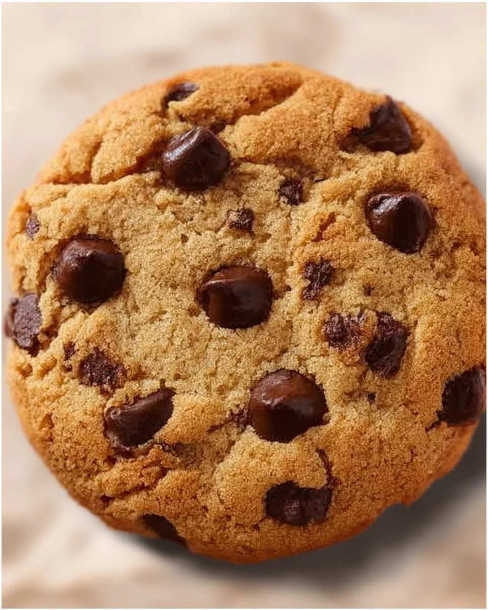 A plate of crispy chocolate chip cookies fresh from the oven