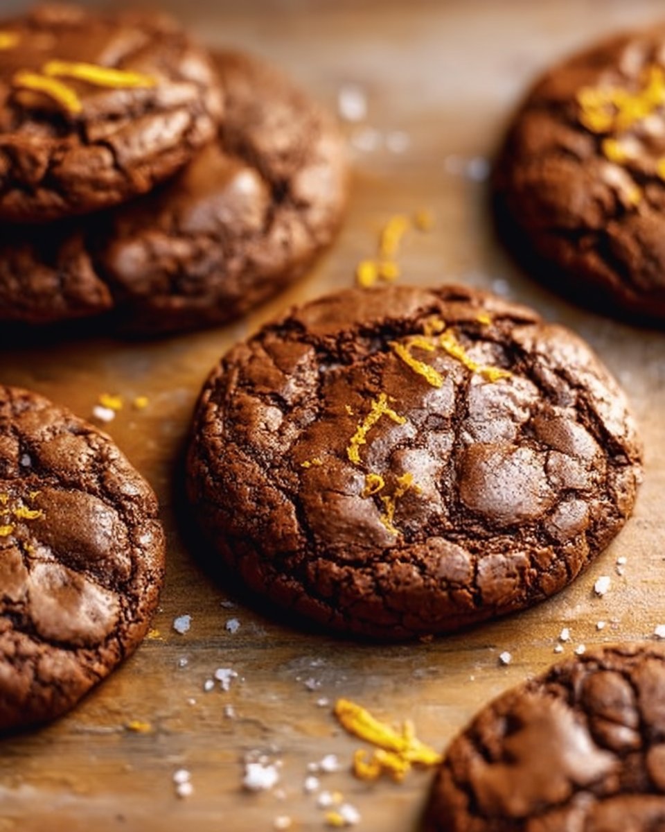 Chocolate Orange Brownie Cookies