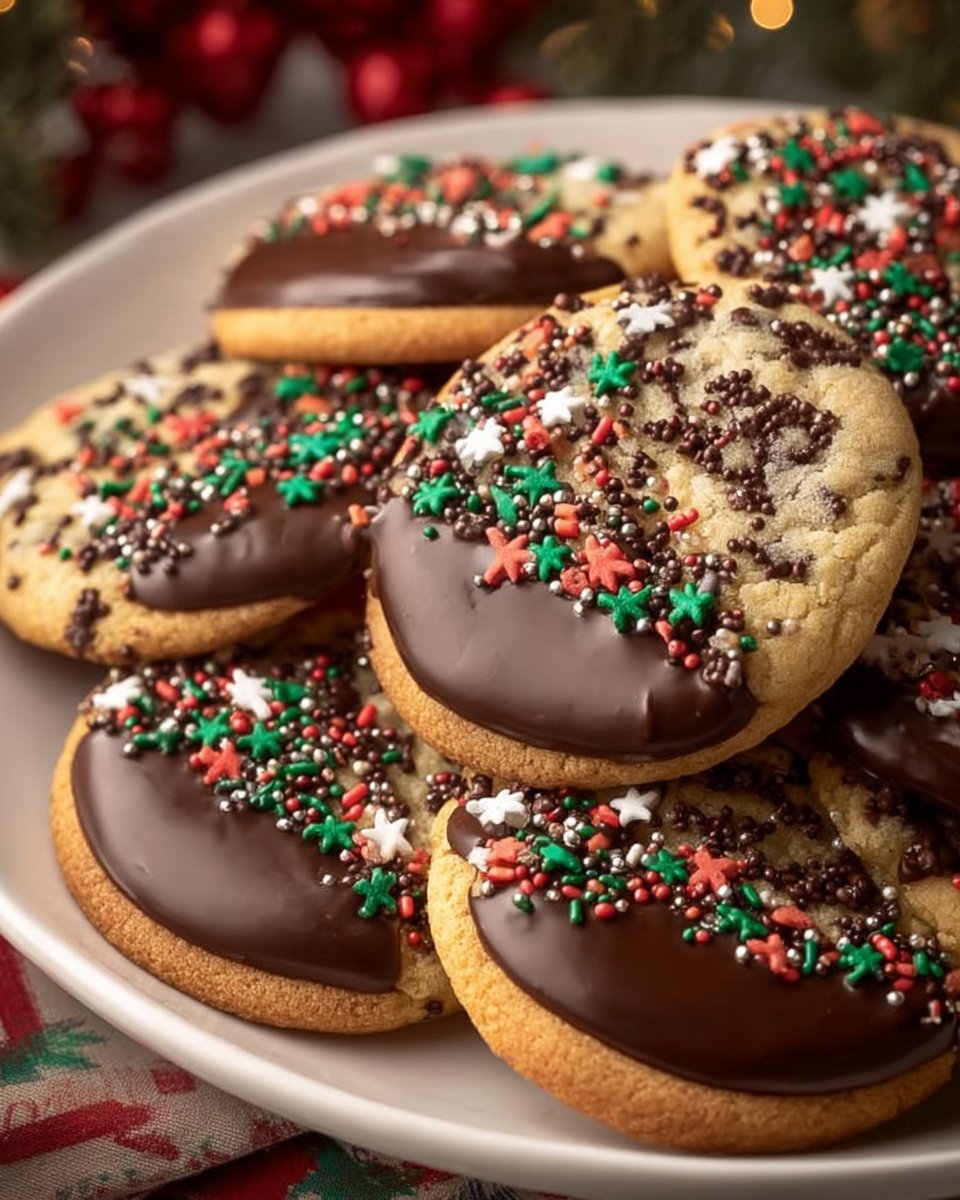 Chocolate Chip Christmas Cookies