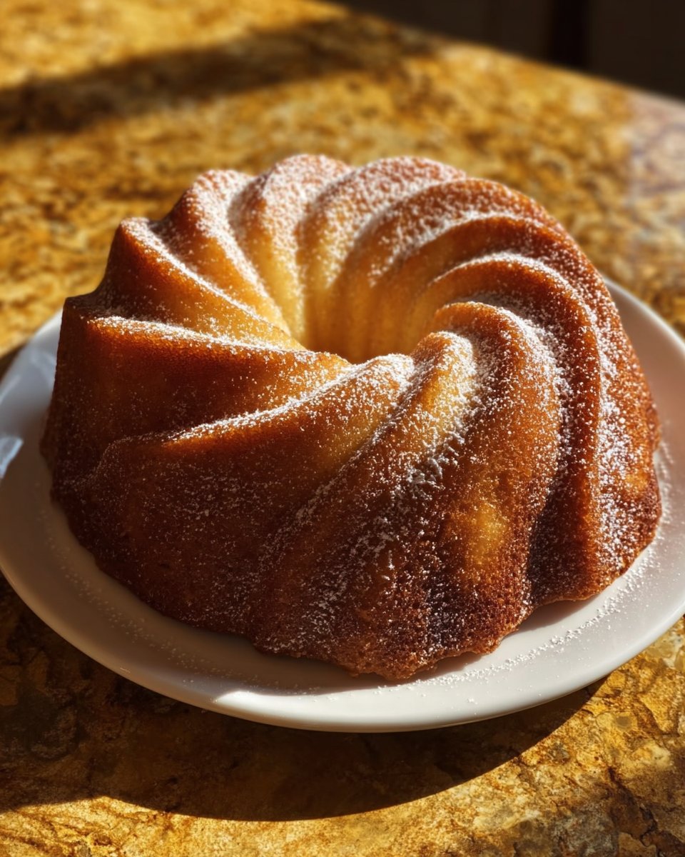 Pear Cardamom Bundt Cake