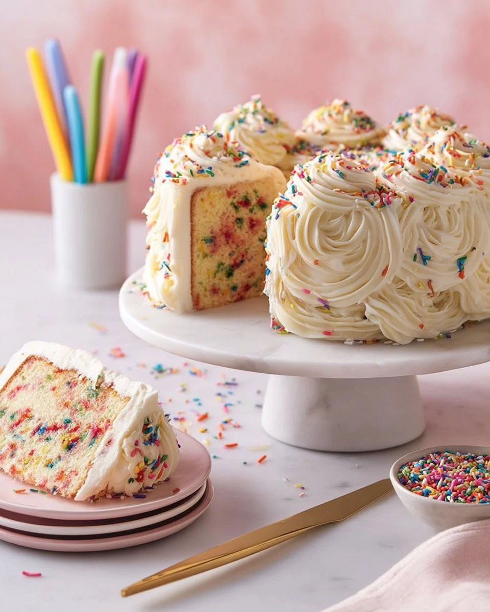 Delicious Funfetti Bundt Cake perfect for birthday celebrations