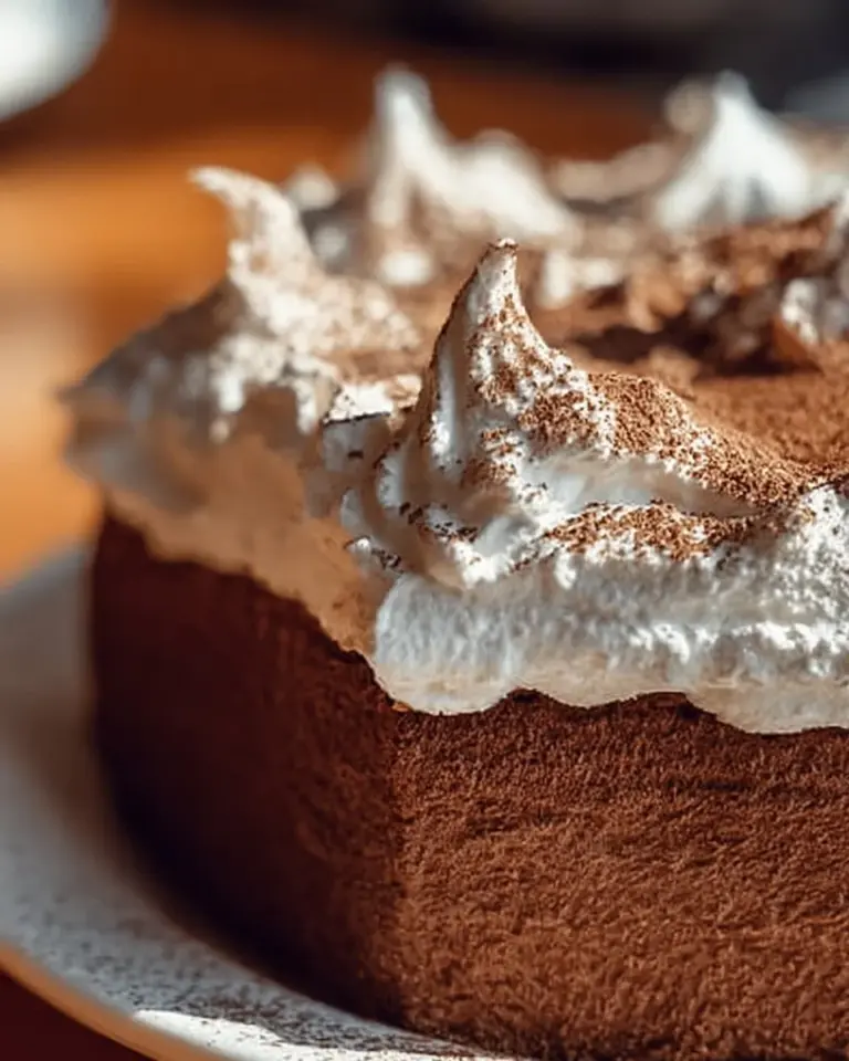 Delicious slice of Gingerbread Crazy Cake topped with icing on a festive plate