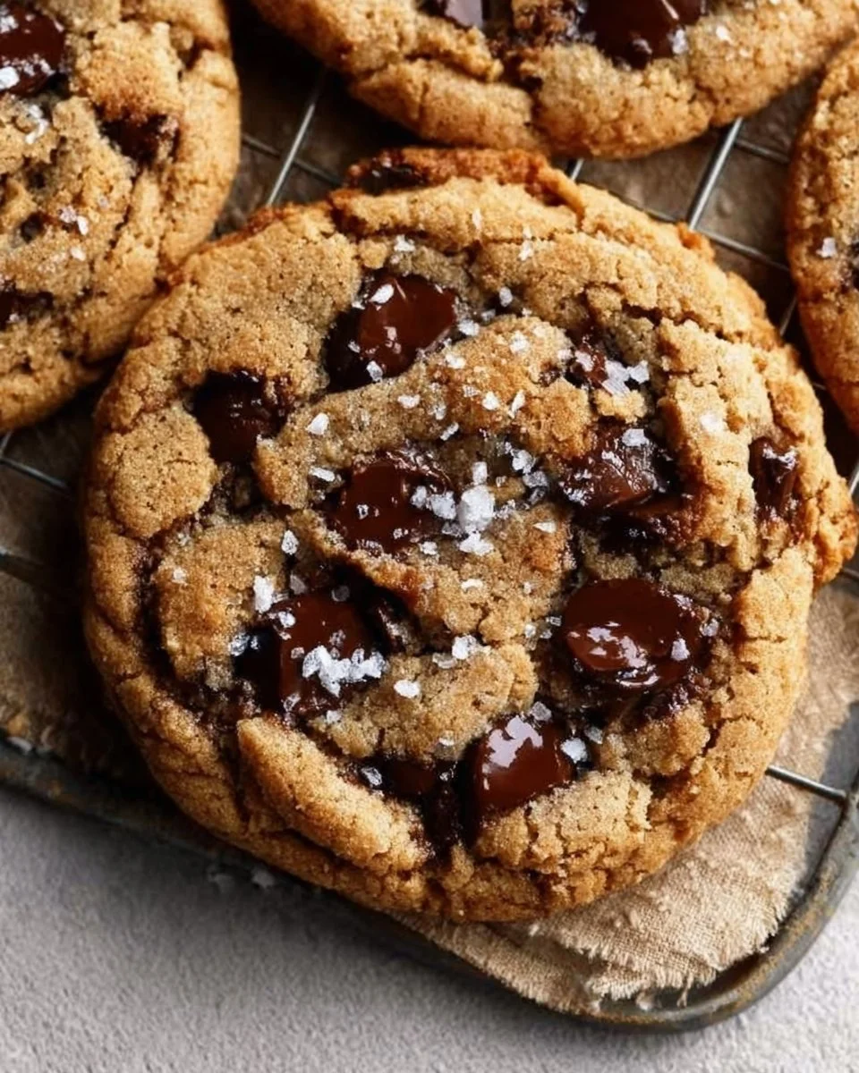 Gluten-free chocolate chip cookies on a wooden table