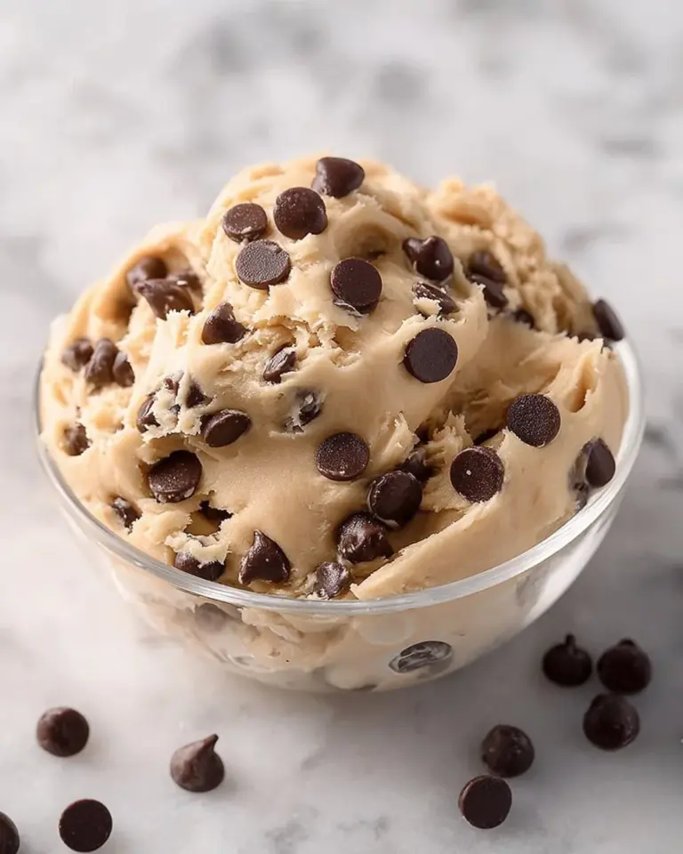 Delicious Greek yogurt cookie dough made with healthy ingredients