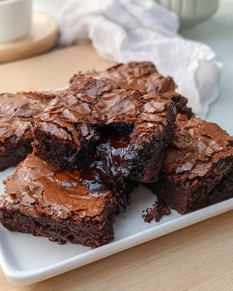 Delicious homemade brownies fresh out of the oven, perfect for dessert.
