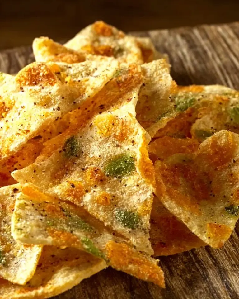 Bowl of homemade healthy chips made from fresh vegetables