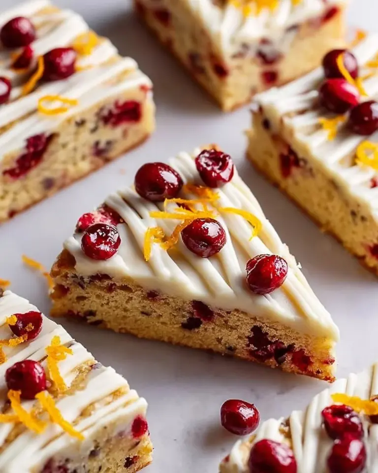 Homemade Cranberry Bliss Bars inspired by Starbucks recipe