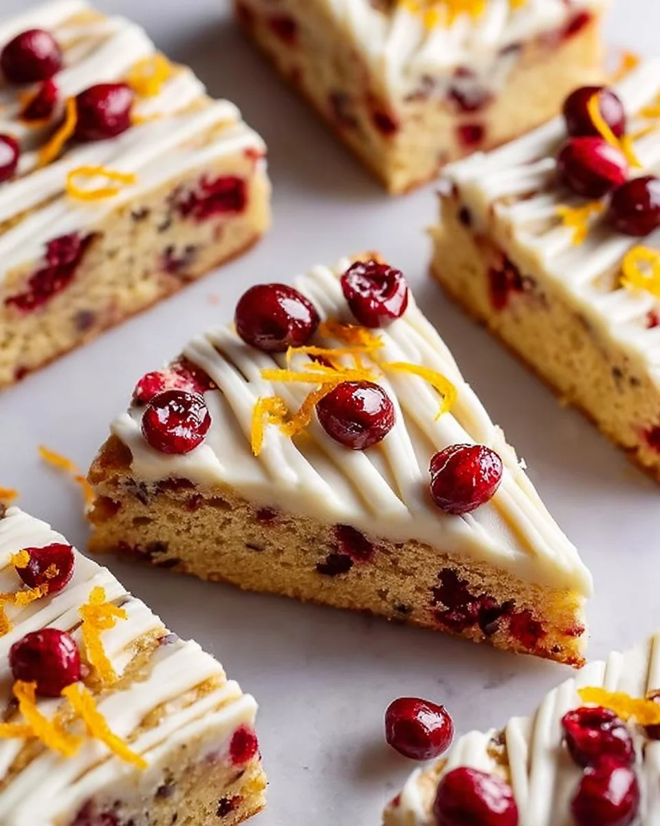 Homemade Cranberry Bliss Bars inspired by Starbucks recipe