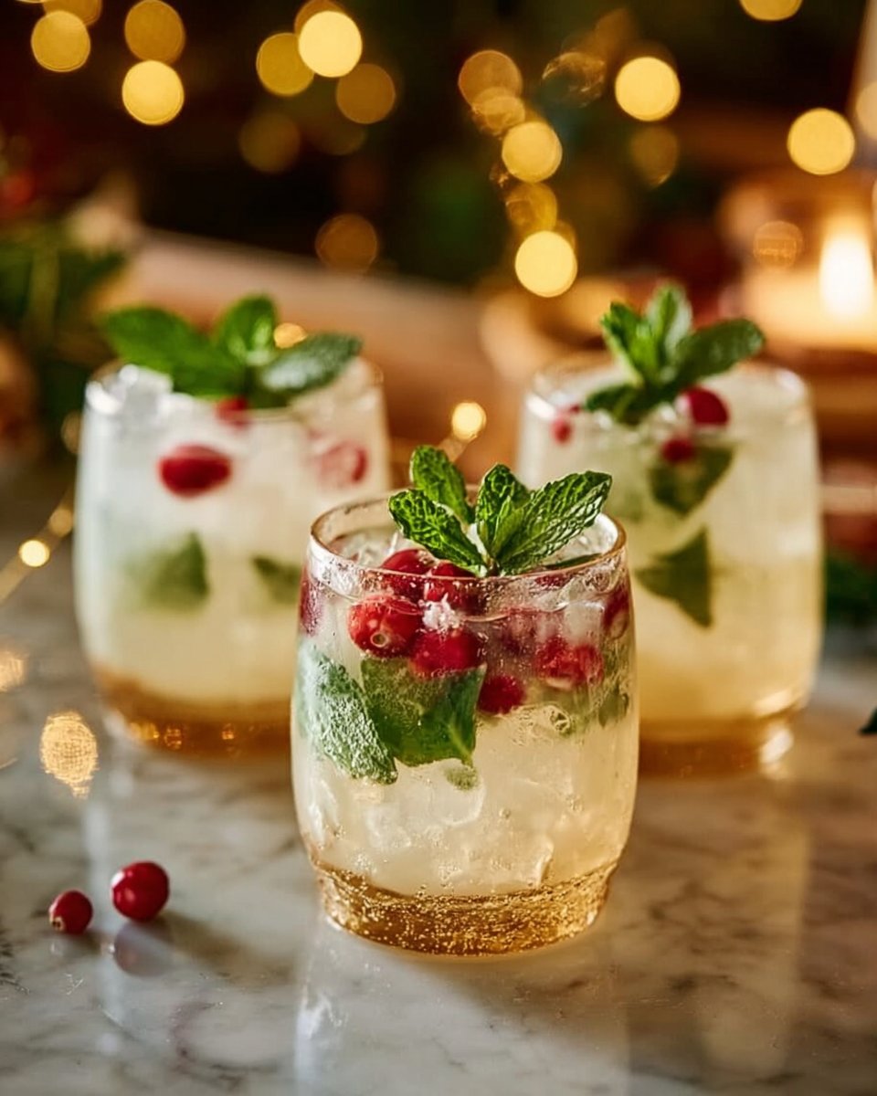 White Christmas Mojitos
