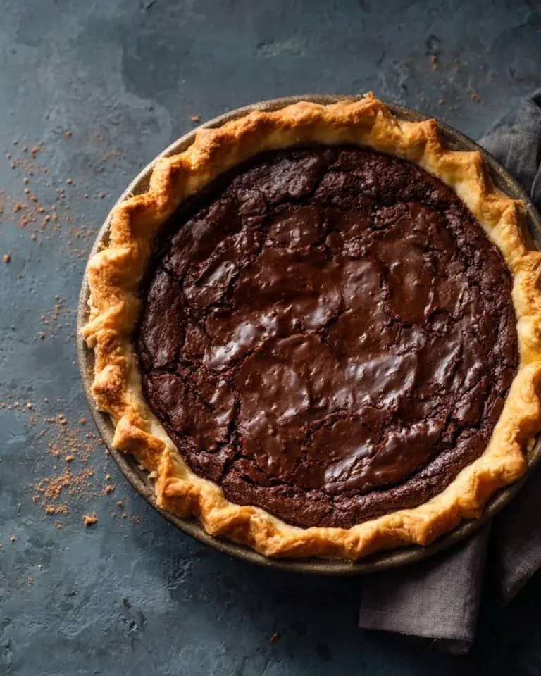 Joanna Gaines' decadent Brownie Pie fresh out of the oven.