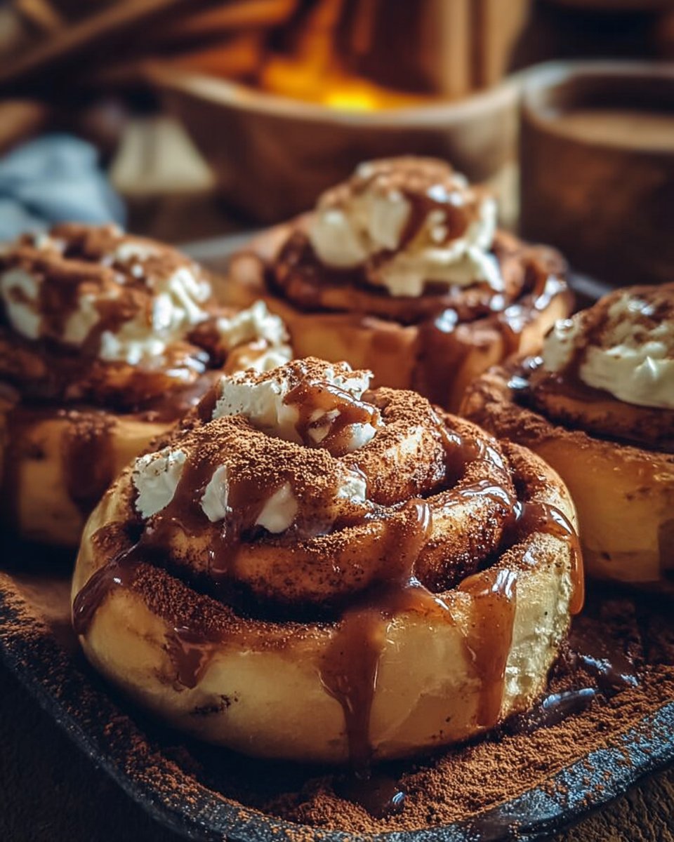 Hot Cocoa Cinnamon Rolls