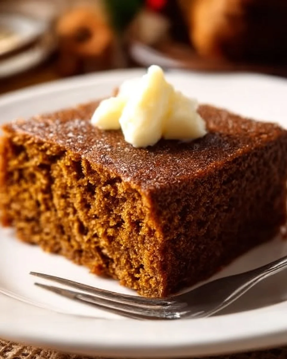 Moist and flavorful Old-Fashioned Spicy Gingerbread with rich spices