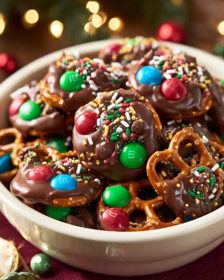 Delicious Rolo Pretzels with M&M Candies